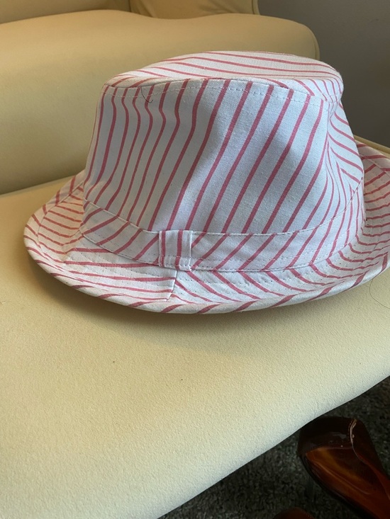 D&Y Accessories - D&Y Pink and White Striped Bucket Hat
